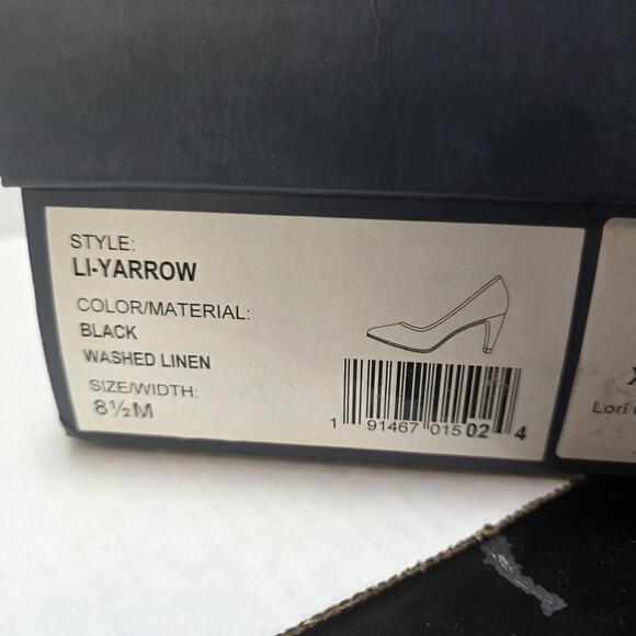Lori Goldstein Collection Yarrow Heeled Classic Pump Black Women's Size 8.5 - Picture 11 of 12